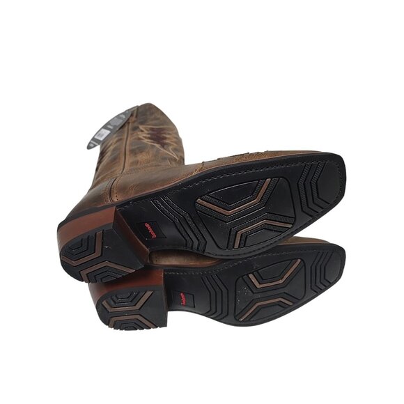 Laredo Men's 68470 12" W/O-Lay Williams Cowboy Leather Western Boot Tan 12D - Picture 6 of 6